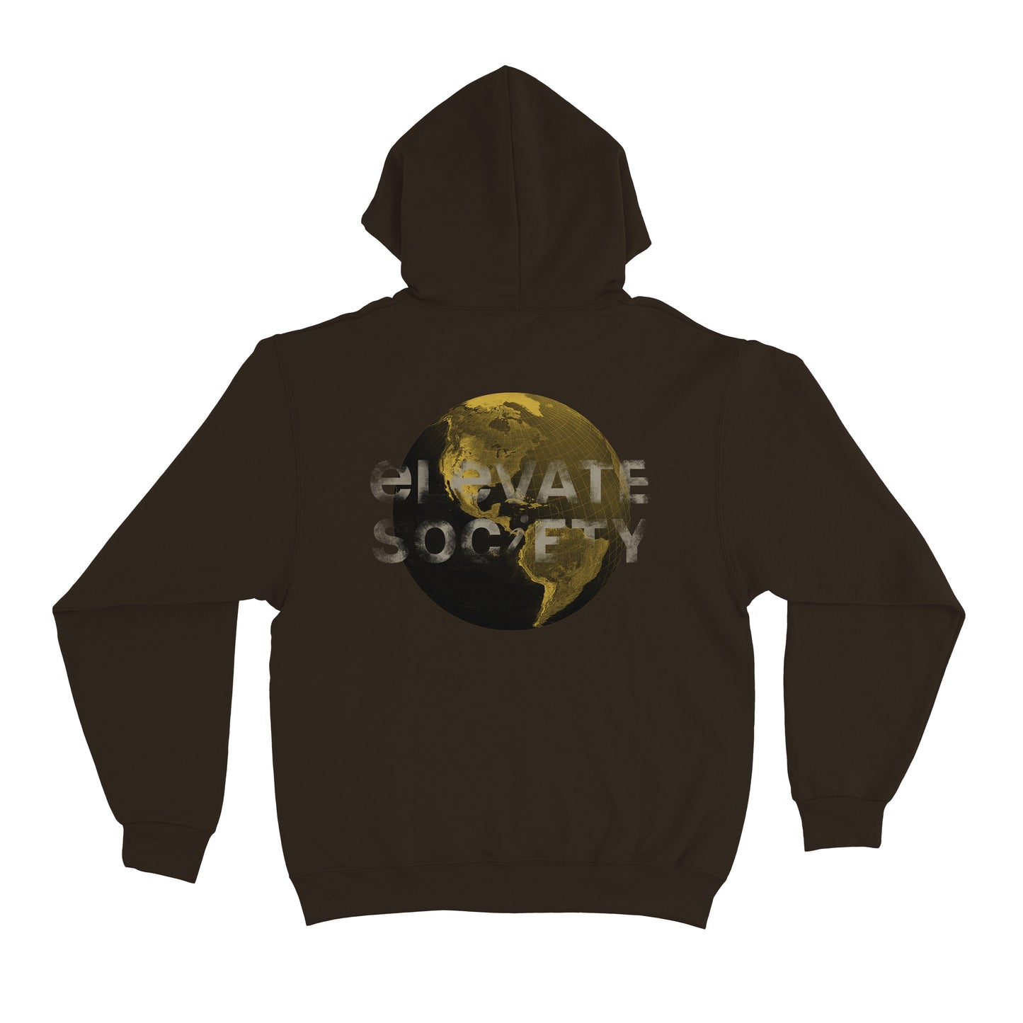 This hoodie is made with a 50/50 cotton blend for a soft, comfortable feel. ‘No Fear of Heights’ is printed on the left chest and a globe image is printed on the back.